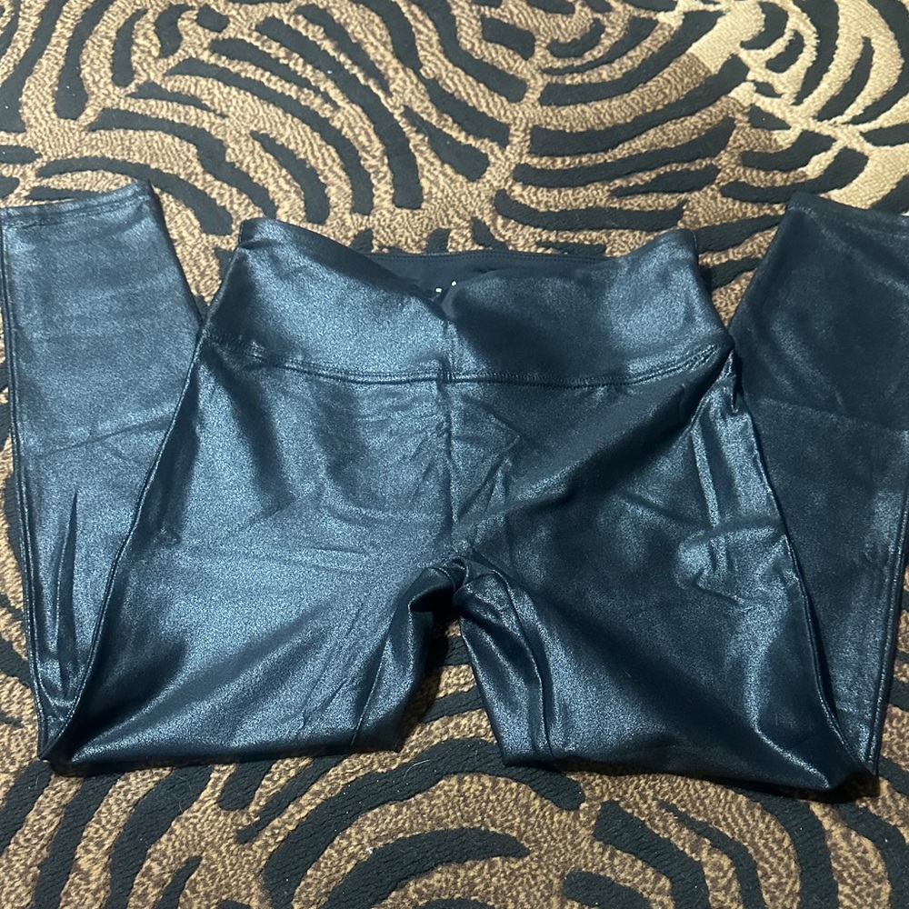 Satiny Black Leggings NWT